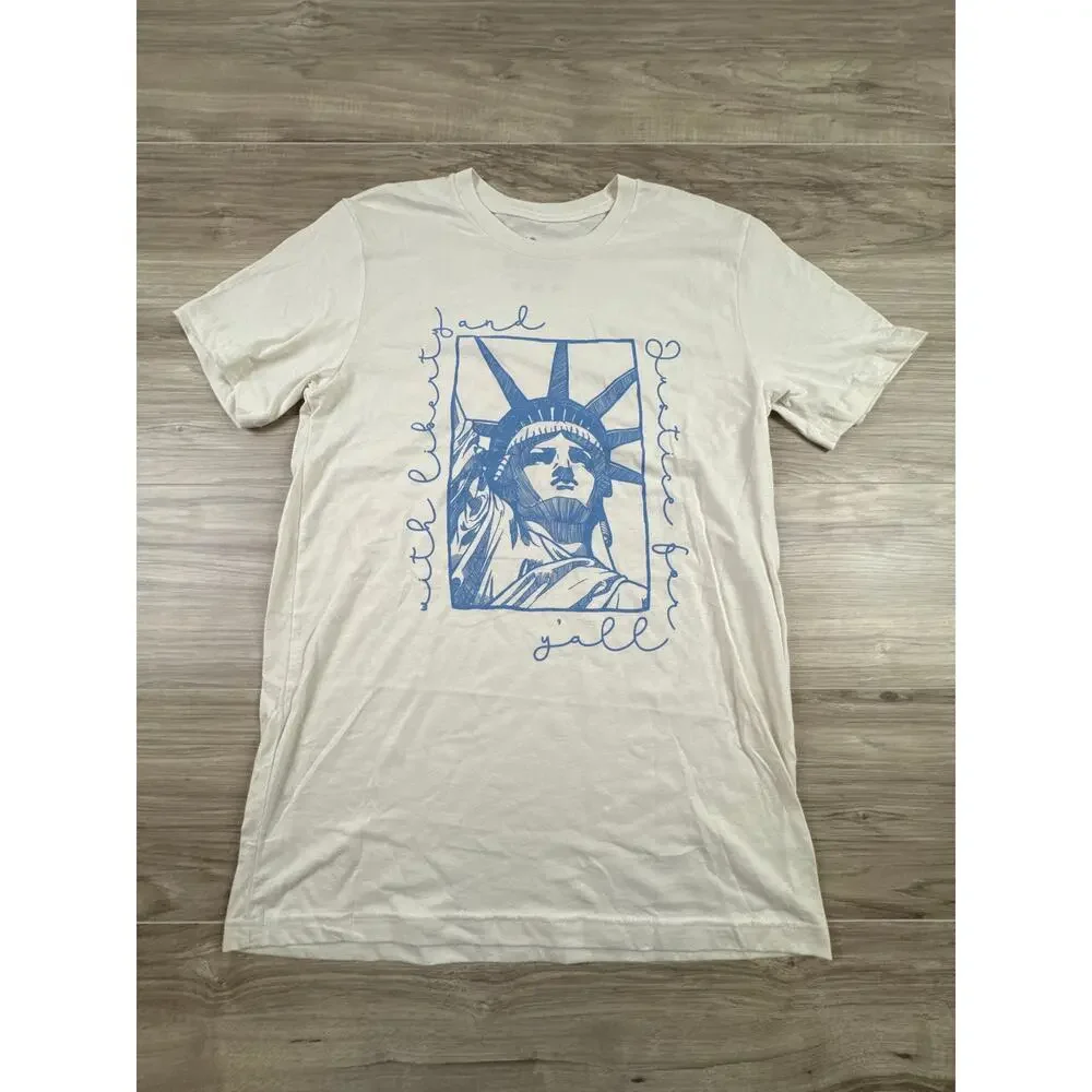 Oliver and Otis With Liberty And Justice For Y'all T‎ Shirt Large NWOT